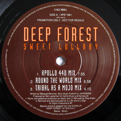 Sweet Lullaby Discogs cover art