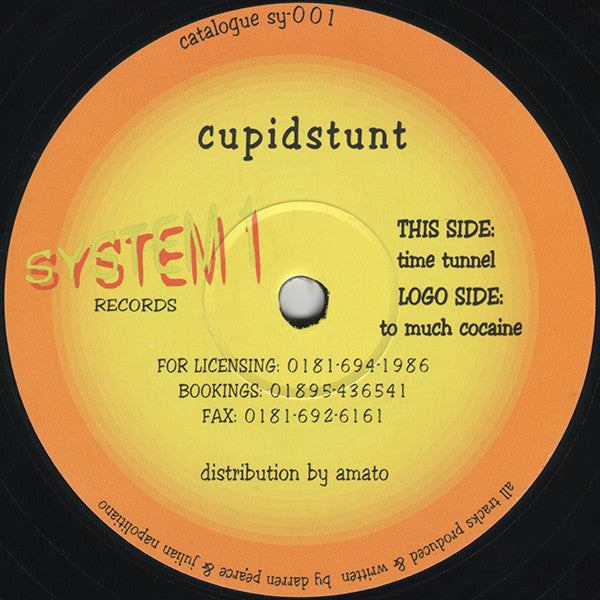 To Much Cocaine / Time Tunnel Discogs cover art