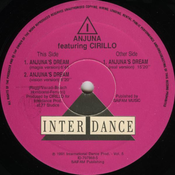 Anjuna's Dream Discogs cover art