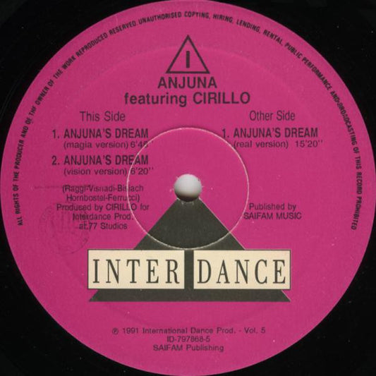 Anjuna's Dream Discogs cover art