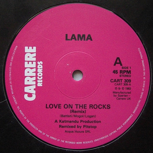 Love On The Rocks (Remix) Discogs cover art