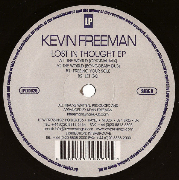 Lost In Thought EP Discogs cover art
