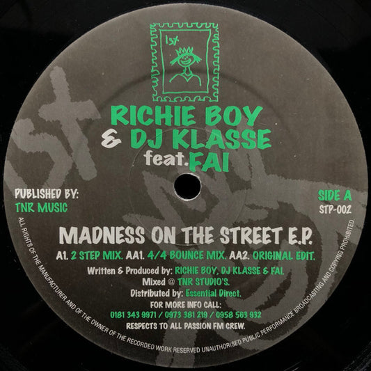 Madness On The Street E.P. Discogs cover art