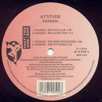 Passion Discogs cover art
