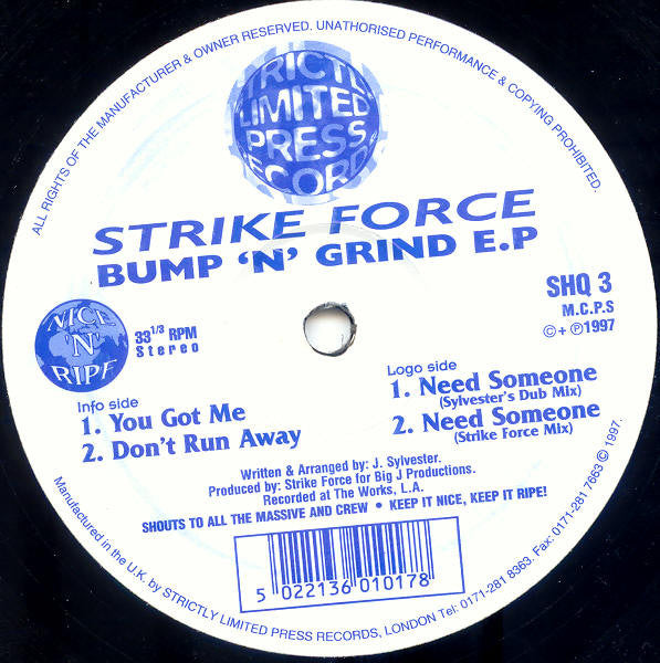 Bump 'n' Grind EP Discogs cover art