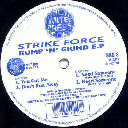 Bump 'n' Grind EP Discogs cover art
