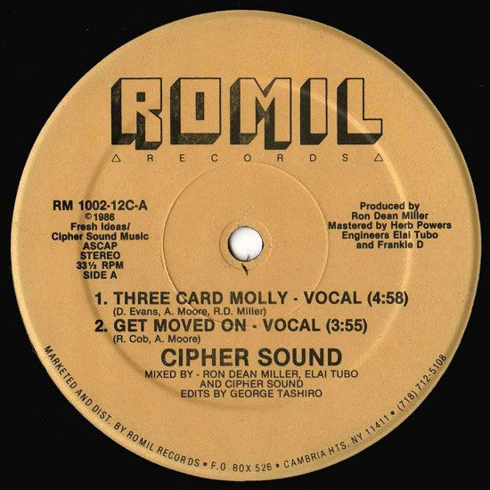 Three Card Molly / Get Moved On Discogs cover art