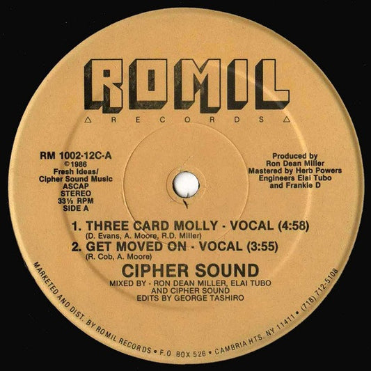 Three Card Molly / Get Moved On Discogs cover art