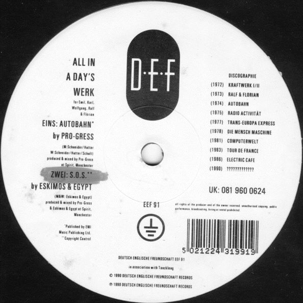 All In A Day's Werk Discogs cover art