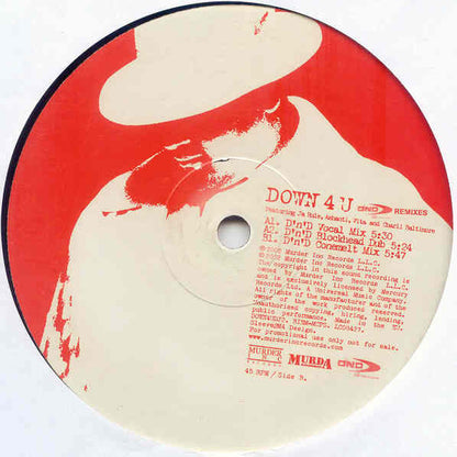 Down 4 U (D'n'D Remixes) Discogs cover art
