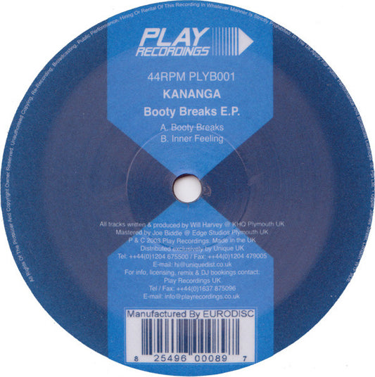 Booty Breaks E.P. Discogs cover art