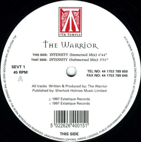 Intensity Discogs cover art