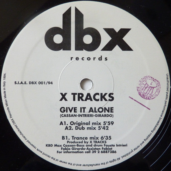 Give It Alone Discogs cover art