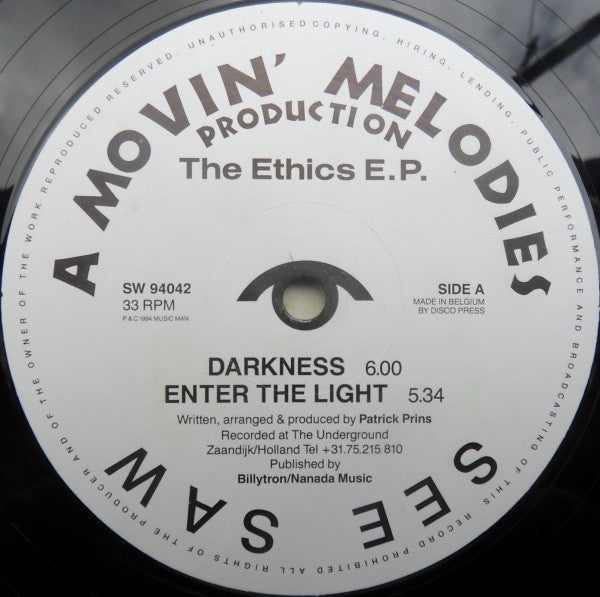 The Ethics E.P. Discogs cover art