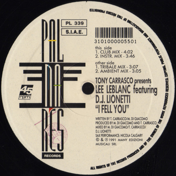 I Fell You Discogs cover art