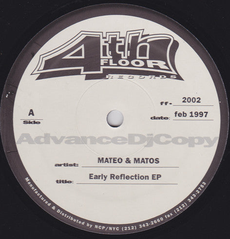 Early Reflections EP Discogs cover art