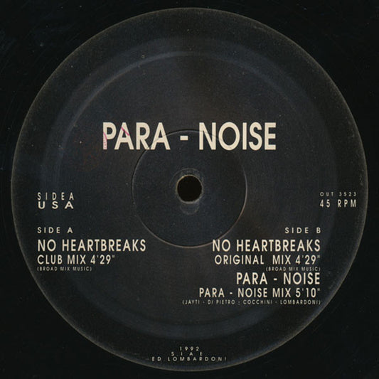 No Heartbreaks Discogs cover art