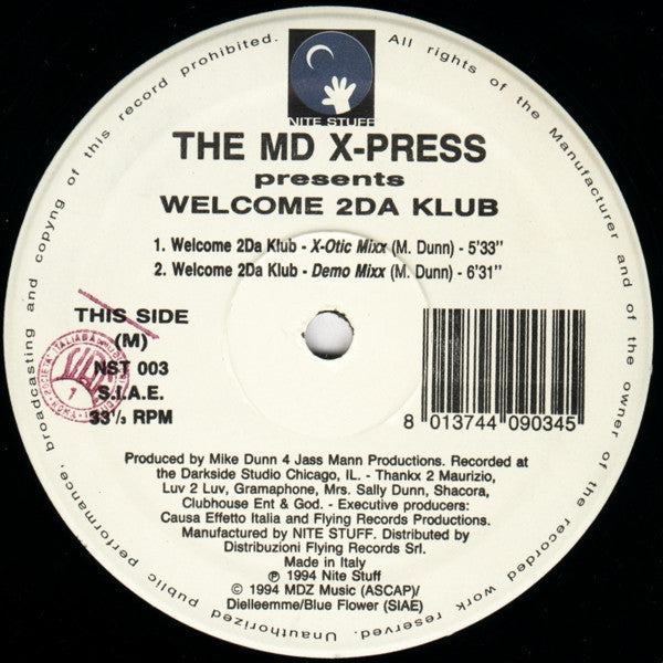Welcome 2Da Klub Discogs cover art