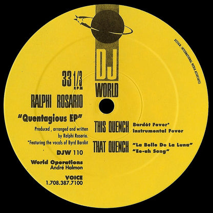 Quentagious EP Discogs cover art