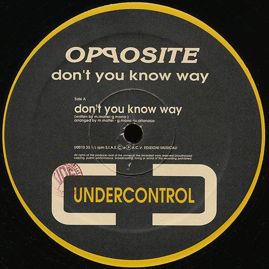 Don't You Know Way
