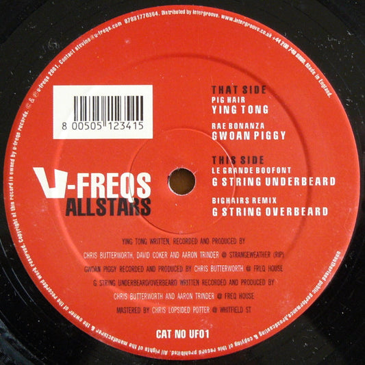 U-Freqs Allstars Vol. I Discogs cover art