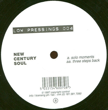 Solo Moments / Three Steps Back Discogs cover art