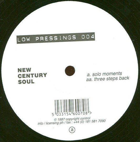 Solo Moments / Three Steps Back Discogs cover art