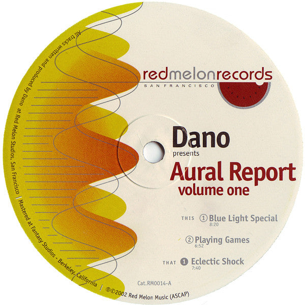 Aural Report Volume One Discogs cover art