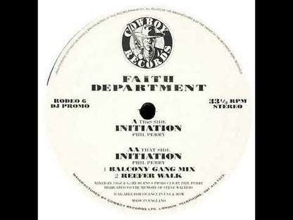 Faith Department - Initiation