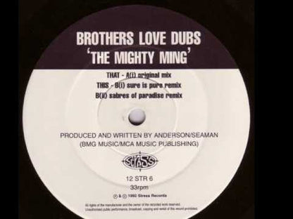 Brothers Love Dubs - The Mighty Ming!