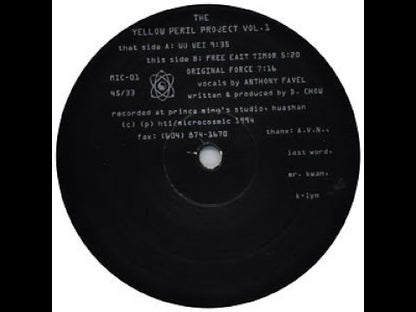 D Chow - The Yellow Peril Project Volume 1